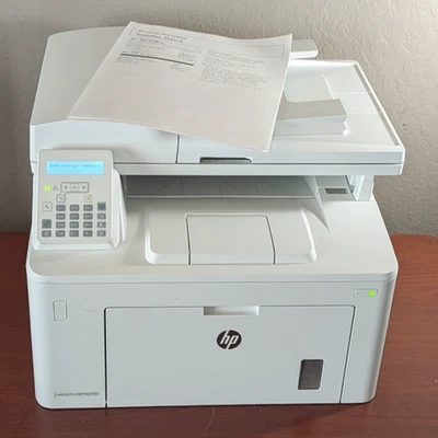 HP LaserJet Pro MFP M227fdn All-In-One B&W Laser Printer Copy Fax~Only 1490 Page - Image 1 of 4