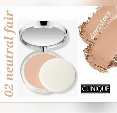 CLINIQUE Almost Powder SPF 18 Makeup *02 NEUTRAL FAIR* Broad Spectrum/.35 oz/NIB - Image 1 of 4