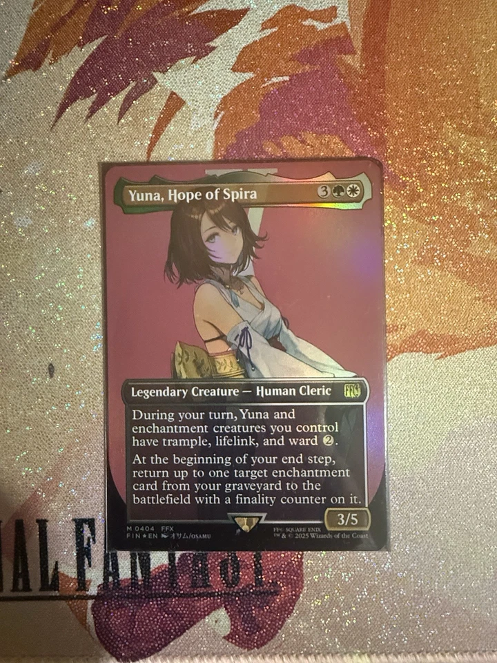 Yuna, Hope of Spira (Borderless) Final Fantasy Foil - Image 1 of 1