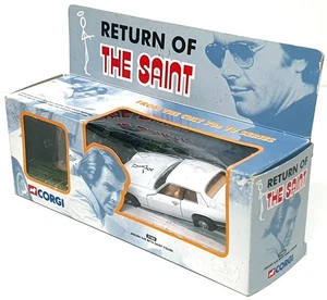 Corgi 11.5cm Long Diecast 57404 Return Of The Saint Jaguar XJS + Figure - White - Picture 1 of 5