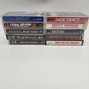 Vintage Cassette Lot Movie Soundtracks Lion King Pretty Woman Risky Business 80s - Picture 1 of 5