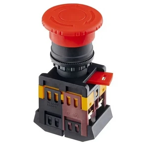 22mm Red Mushroom Head APBB Push Button Switch 1NO1NC Rated 10A for Devices - Picture 1 of 13