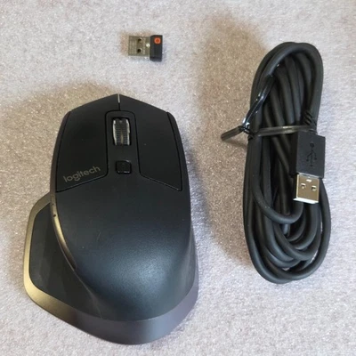 Logitech MX Master Wireless Mouse High-precision Sensor Meteorite 810-005850 - Image 1 of 4
