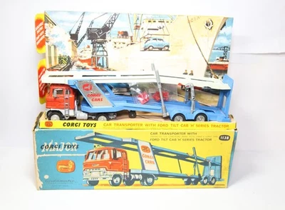 Transportador de coches Ford Corgi 1138 cabina inclinable en caja original - Excelente lote 2 Foto 1 de 4