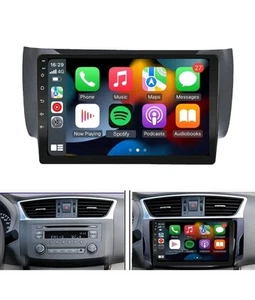 APPLE CARPLAY ANDROID FOR 2013-2018 NISSAN SENTRA 10.1" CAR STEREO RADIO PLAYER - Foto 1 di 8