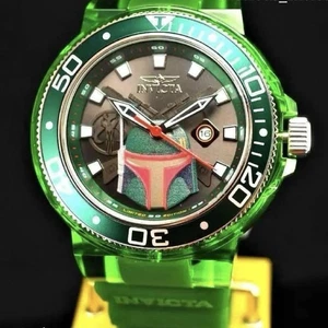 Invicta Herren 52mm STAR WARS BOBA FETT PRO DIVER LMD ED Quarz Grün Ton Uhr - Bild 1 von 10