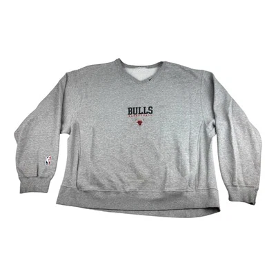 Sudadera De Colección Nike 1998 Chicago Bulls Cuello Redondo USADA POR EQUIPO Talla X-Grande Foto 1 de 4