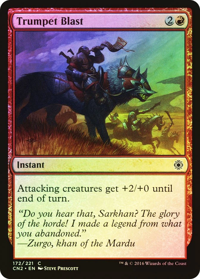 MTG FOIL Trumpet Blast  - Conspiracy: Take the Crown #172 - Image 1 of 1