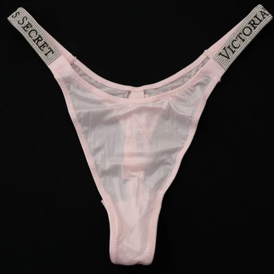 Victoria's Secret Very Sexy Satin Logo Shine Strap Thong Panty XS S M L XL - Image 1 of 4
