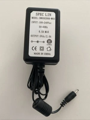 Cargador de red europeo de 2 pines para Cowon Iaudio M3 y X5. Totalmente funcional. Foto 1 de 3