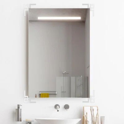  4 Pcs Wandspiegel Selbstklebende Wandaufkleber Wanddekorationsaufkleber - Bild 1 von 4