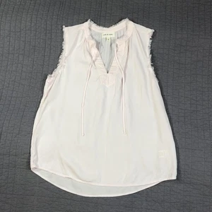 Camisa sin mangas de tela y piedra para mujer rosa mediana cuello en V Tencel Lyocell Top Boho - Imagen 1 de 22