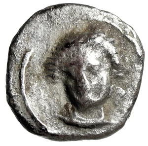 Cilicia, Tarsos AR Hemiobol "Female Facing & Helmeted Ares Right" Rare - Picture 1 of 5