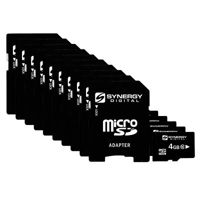 Synergy Digital 4GB, MicroSDHC Memory Cards - Class 10, 20MB/s - Pack of 10 - Image 1 of 4