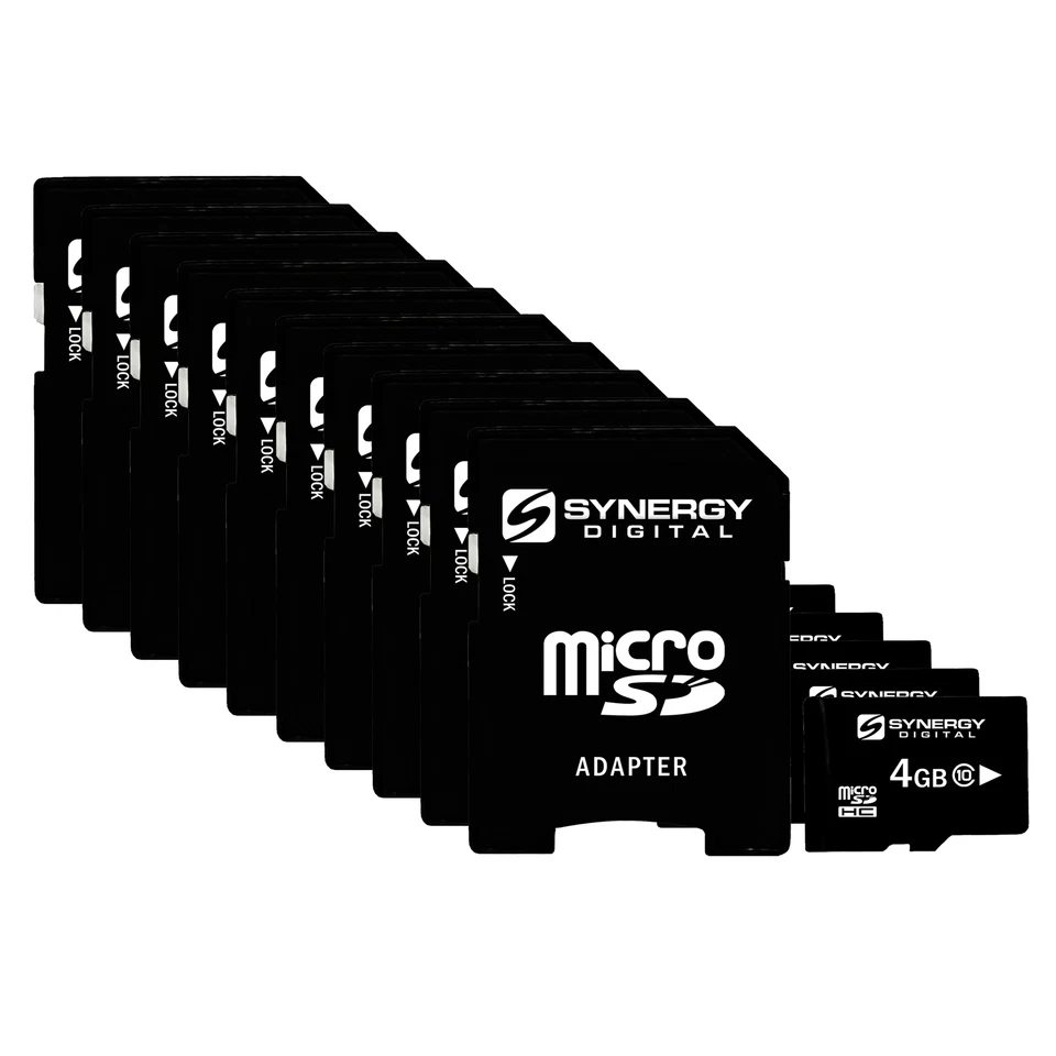 Synergy Digital 4GB, MicroSDHC Memory Cards - Class 10, 20MB/s - Pack of 10 - Image 1 of 4
