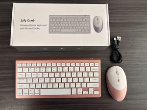 Wireless Keyboard and Mouse Combo with 7-color Backlit, - Picture 1 of 9