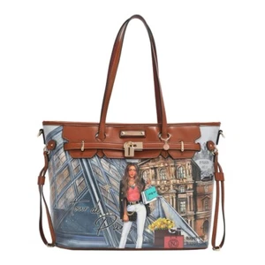 NICOLE LEE TOUR DE PARIS TOTE HANDBAG - Picture 1 of 13