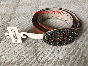 Sonoma Women's Brown Faux Leather Belt New with $30 tag From Kohls Size S M L XL