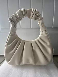 JW Pei- Gabbi Ruched Hobo Handbag- Ivory - Picture 1 of 6