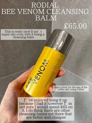Bálsamo limpiador Rodial Bee Venom revitaliza y reafirma el ácido salicílico 100 ml PVP £65 Foto 1 de 2