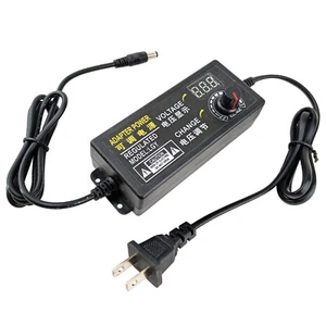 DC 3V to 24V Output Adjustable Power Supply 3A 72W LCD Display US Plug AC Cord - Picture 1 of 8