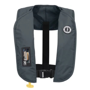 Mustang Survival MIT 70 Manual Inflatable PFD Life Vest Adult Admiral Grey - Picture 1 of 2