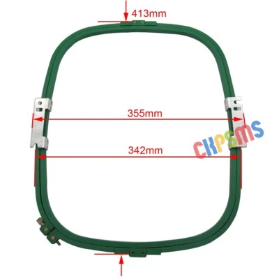 1Set Embroidery Hoop （1 frame+1 ring) 413MM*342MM- 355MM Wide (14") For Tajima - Image 1 of 2