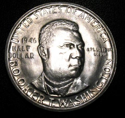 OLD US COINS SILVER BU UNC 1946  BOOKER T. WASHINGTON  HALF DOLLAR Cover