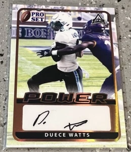 2021 Leaf Pro Set Rookie Duece Watts Auto No. BA-DW1 ! - Picture 1 of 2