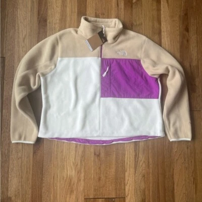 Новый с Ярлыками Northface Polartec белый бежевый Denali толстовка 1/4 молнии пуловер размер XXL - Изображение 1 из 4