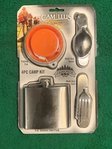 Kit de campamento Camillus 4 piezas frasco taza cuchara tenedor - Imagen 1 de 8