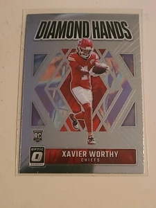2024 Donruss Optic Xavier Worthy #5 ROOKIE RC Diamond Hands Insert - Bild 1 von 1