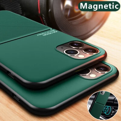 Magnetic Leder Handyhülle Für iPhone 17 16 15 14 13 12 Pro Max 11 XR Case Cover - Bild 1 von 4