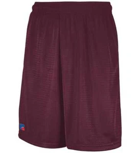 Russell Athletic 651AFM Men's 9-In Inseam Tricot Mesh Pocketed Polyester Shorts - Picture 1 of 12