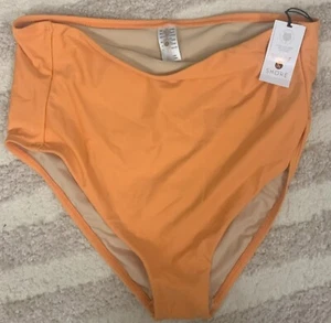 Slip da spiaggia donna Shade & Shore taglia XL - arancione - vita alta - Foto 1 di 2