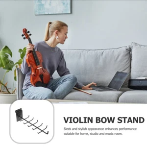 5 PCS Bow Hanging Rack Musical Instrument Hooks Violin Holder Stands - Picture 1 of 10