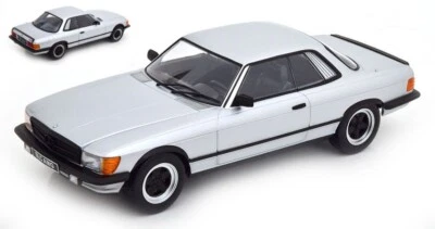 MODELLINO AUTO STATICO KK SCALE MERCEDES 500 SLC 1985 SILVER NERO SCALA 1:18 - Immagine 1 di 4