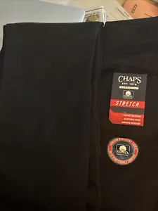 Boys Chaps Black Casual/uniform Pants Size 18 R Comfort Waistband - Picture 1 of 5