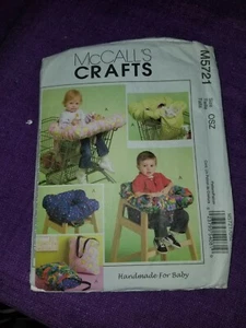 McCall's 5721 Pattern 3-IN-1 BABY HIGHCHAIR & SHOPPING CART COVER BAG New Open - Picture 1 of 3