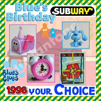 CUADERNO Subway 1998 BLUE'S BIRTHDAY pistas azules dibujos animados perro TU ELECCIÓN juguete Foto 1 de 2