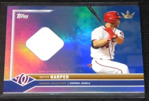 BRYCE HARPER 2022 TOPPS X BOBBY WITT CROWN COLLECTION BLUE FOIL JERSEY #D/150 - Picture 1 of 1