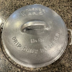 Vintage Wagner Ware No.8 248 Round Drip Drop Roaster - Picture 1 of 12