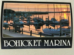 1980’S BOHICKET MARINA (JOHNS ISLAND) CHARLESTON, SC-BOATS AT SUNSET (#8) - Picture 1 of 2