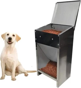Stainless Steel Automatic Gravity Feeder Dog Chicken Pet Poultry No Corrosion - Picture 1 of 8