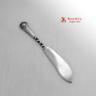 Cuchillo de pescado Peony Master Butter Nº 26 plata esterlina Whiting 1885 sin mono Foto 1 de 4