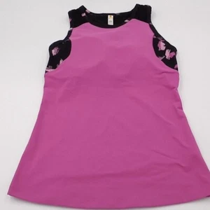 Lucy Womens XS Balance Makes Perfect Mesh Back Bra Top Pink Black Paintstroke XS - Picture 1 of 11