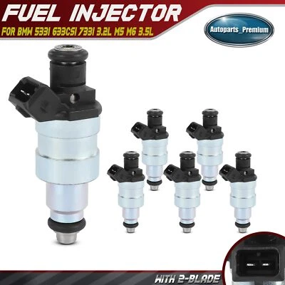 6x Fuel Injector for BMW 533i 1983-1984 633CSi 1982-1984 733i L6 3.2L M5 M6 3.5L - Image 1 of 4