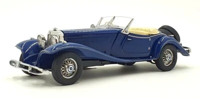 Franklin Mint 1/24 Scale B11XM23 - 1935 Mercedes 500K Roadster - Blue - Image 1 of 4