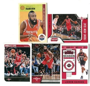 James Harden 5 Karten Basketball Karten Lot HOUSTON ROCKETS OKC THUNDER (LOT 11) - Bild 1 von 1