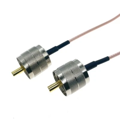 UHF PL-259 Male to UHF PL259 Male RG316 Coax Low Loss RF Connector Cable lot - Image 1 of 4